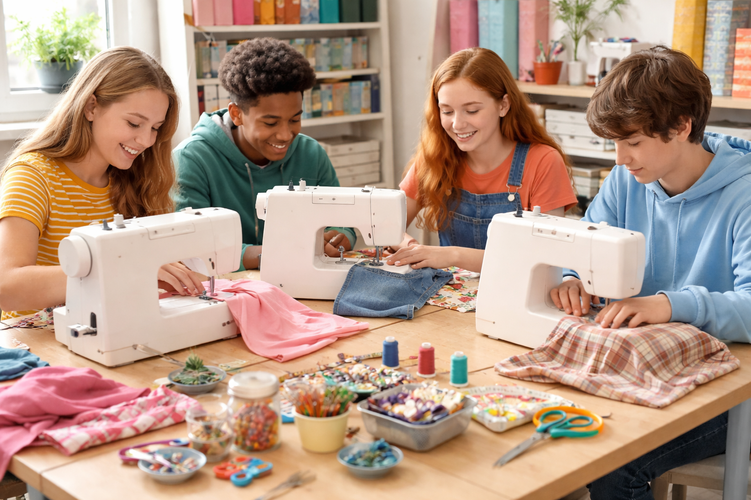 Teens “Intro’ to Sewing” classes.  Sunday afternoons.  Commencing 1st March, 2026.  Time: 1:30 – 3:30pm.