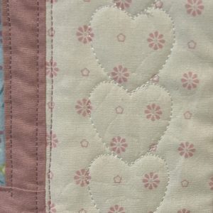 Five Vertical Hearts border design